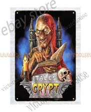 Listing image for haunted garage ideas Tales from the Crypt horror movie poster metal tin sign