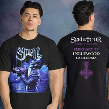 Listing image for Ghost Band Merch Skeletour World Tour 2026 Intuit Dome Inglewood T-shirt