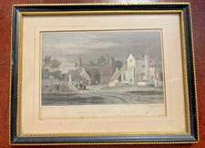 Listing image for REMAINS OF LLANDAFF CASTLE HAND COLOURED COLLOTYPE PRINT GLAMORGAN Eng W Wallis