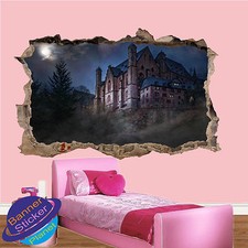 Listing image for HAUNTED MANSION CASTLE GHOST ART WALL STICKER ROOM OFFICE DECOR DECAL MURAL ZK1