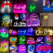 Listing image for LED Neon Sign Light LED Wall Lights Visual USB Bar Lamp Night Light Party Decor