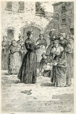 Listing image for WOMEN IN PRISON - France -1899 etching, Adrian Marcel