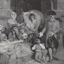 Listing image for PRISON SCENE - Women Children in Gothic Dungeon Jail 1894 Antique Engraving