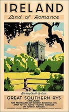 Listing image for Ireland 1930 Great Southern Rys Vintage Poster Print Irish Travel Advert Art