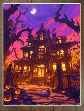 Listing image for Haunted House Poster 18x24in