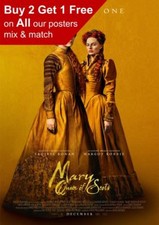 Listing image for Mary Queen Of Scots 2018 Movie Poster A5 A4 A3 A2 A1