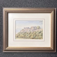 Listing image for VTG Stirling Castle Scotland Framed Print British Landscape Ornate Framed Art