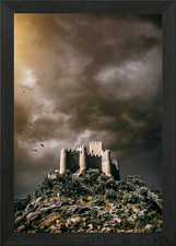 Listing image for Majestic medieval castle sitting in Framed Wall Art Poster Canvas Print Picture
