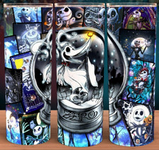 Listing image for Zero Ghost Dog Nightmare Before Christmas Jack and Sally Cup Mug Tumbler