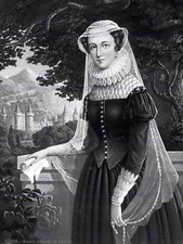 Listing image for Mary Queen Of Scots Vintage History Old Bw Engraving Print Poster 1323Bwb