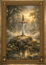 Listing image for The Sword in the Stone – Arthurian Legend Fantasy Wall Art