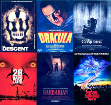 Listing image for Horror Movie Signs Metal Plaques Man Cave Home Décor Bar Pub Tiki Shed Sign Gift